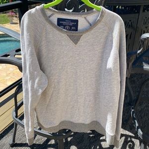 American Eagle Long sleeve Pull over Mens size Large Gray